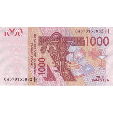 P615Hb Niger - 1000 Francs Year 2004